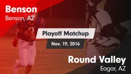 Matchup: Benson vs. Round Valley  2016