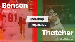 Matchup: Benson vs. Thatcher  2017