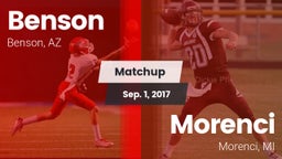 Matchup: Benson vs. Morenci  2017