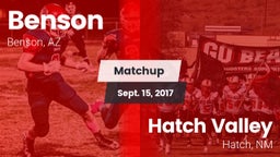 Matchup: Benson vs. Hatch Valley  2017