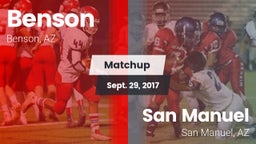 Matchup: Benson vs. San Manuel  2017