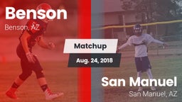 Matchup: Benson vs. San Manuel  2018