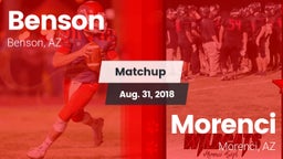 Matchup: Benson vs. Morenci  2018