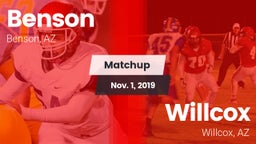 Matchup: Benson vs. Willcox  2019