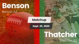 Matchup: Benson vs. Thatcher  2020