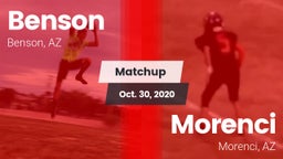 Matchup: Benson vs. Morenci  2020