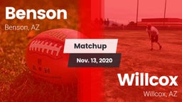 Matchup: Benson vs. Willcox  2020