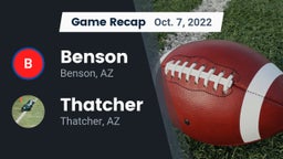 Recap: Benson  vs. Thatcher  2022