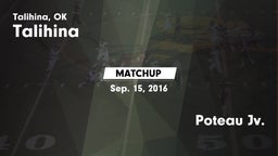 Matchup: Talihina vs. Poteau Jv. 2016