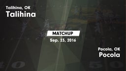 Matchup: Talihina vs. Pocola  2016