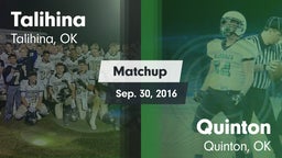 Matchup: Talihina vs. Quinton  2016