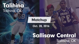 Matchup: Talihina vs. Sallisaw Central  2016