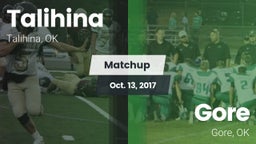 Matchup: Talihina vs. Gore  2017