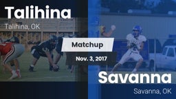 Matchup: Talihina vs. Savanna  2017