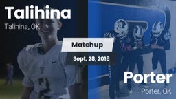 Matchup: Talihina vs. Porter  2018