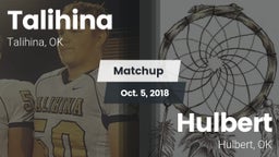 Matchup: Talihina vs. Hulbert  2018