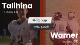 Matchup: Talihina vs. Warner  2018