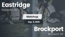 Matchup: Eastridge vs. Brockport  2016
