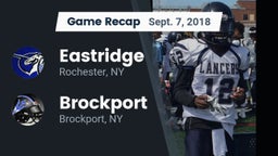 Recap: Eastridge  vs. Brockport  2018