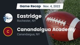 Recap: Eastridge  vs. Canandaigua Academy  2022