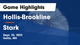 Hollis-Brookline  vs Stark Game Highlights - Sept. 25, 2023