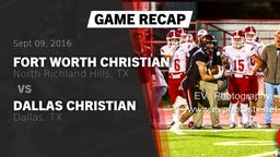 Recap: Fort Worth Christian  vs. Dallas Christian  2016