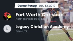 Recap: Fort Worth Christian  vs. Legacy Christian Academy  2017