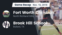 Recap: Fort Worth Christian  vs. Brook Hill School 2018