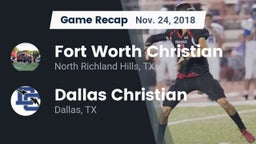 Recap: Fort Worth Christian  vs. Dallas Christian  2018
