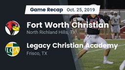 Recap: Fort Worth Christian  vs. Legacy Christian Academy  2019