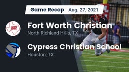 Recap: Fort Worth Christian  vs. Cypress Christian School 2021