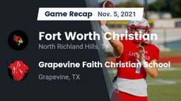 Recap: Fort Worth Christian  vs. Grapevine Faith Christian School 2021