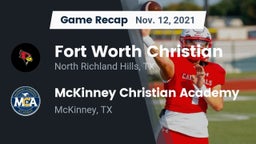 Recap: Fort Worth Christian  vs. McKinney Christian Academy 2021