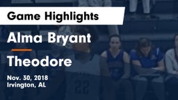 Alma Bryant  vs Theodore  Game Highlights - Nov. 30, 2018