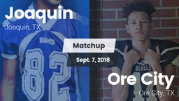 Matchup: Joaquin vs. Ore City  2018