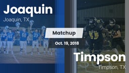 Matchup: Joaquin vs. Timpson  2018