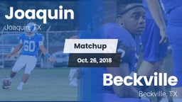 Matchup: Joaquin vs. Beckville  2018