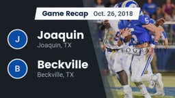 Recap: Joaquin  vs. Beckville  2018