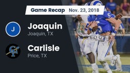Recap: Joaquin  vs. Carlisle  2018