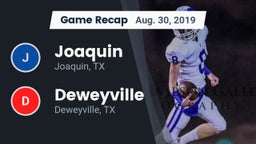 Recap: Joaquin  vs. Deweyville  2019