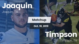 Matchup: Joaquin vs. Timpson  2019
