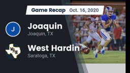 Recap: Joaquin  vs. West Hardin  2020