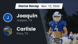 Recap: Joaquin  vs. Carlisle  2020