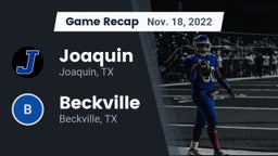 Recap: Joaquin  vs. Beckville  2022