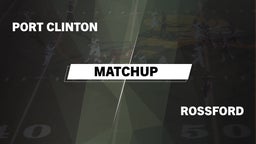 Matchup: Port Clinton vs. Rossford  2016
