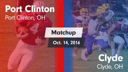 Matchup: Port Clinton vs. Clyde  2016
