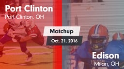 Matchup: Port Clinton vs. Edison  2016