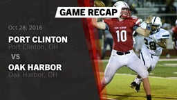 Recap: Port Clinton  vs. Oak Harbor  2016