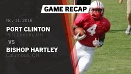 Recap: Port Clinton  vs. Bishop Hartley  2016