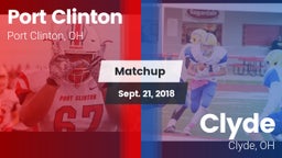Matchup: Port Clinton vs. Clyde  2018